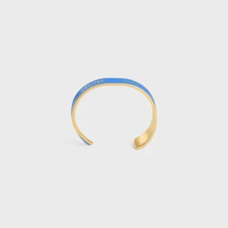 CELINE Ribbon Small Cuff i emalj och mässing med guldfinish