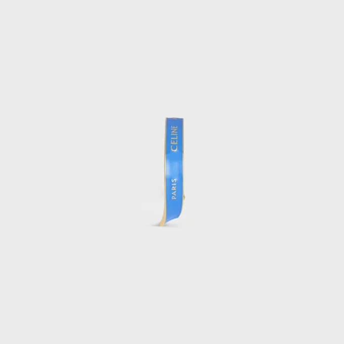 CELINE Ribbon Small Cuff i emalj och mässing med guldfinish