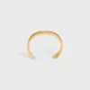 CELINE Ribbon Small Cuff i mässing med guldfinish