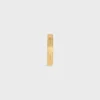 CELINE Ribbon Small Cuff i mässing med guldfinish