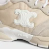 CELINE Runner Cr-04 Sneaker i nylon, mesh, kalvskinn och mocka CELINE Runner Cr-04 Sneaker i nylon, mesh, kalvskinn och mocka