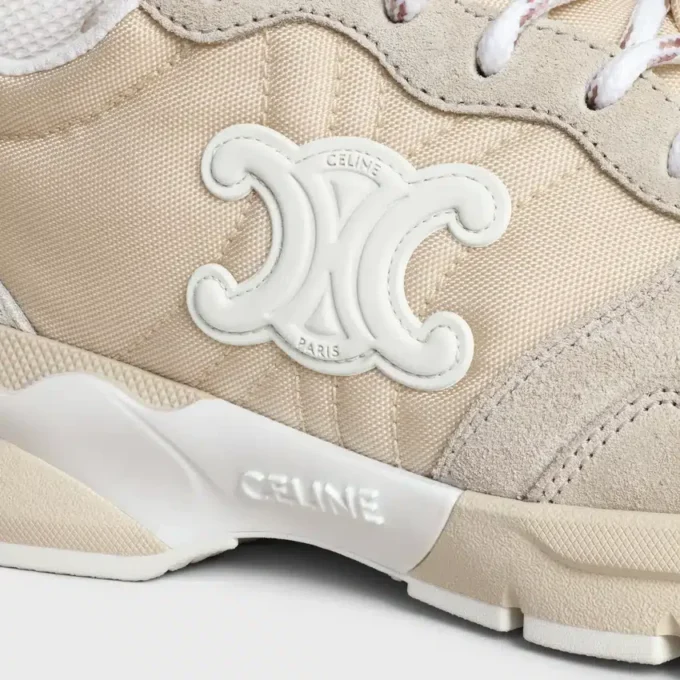 CELINE Runner Cr-04 Sneaker i nylon, mesh, kalvskinn och mocka CELINE Runner Cr-04 Sneaker i nylon, mesh, kalvskinn och mocka