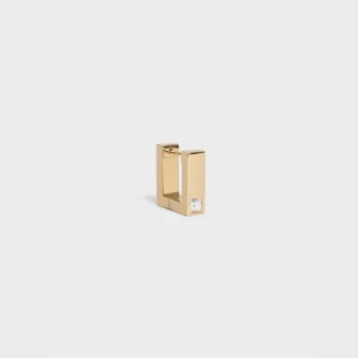 CELINE Sentimental Square örhänge i gult guld och diamant