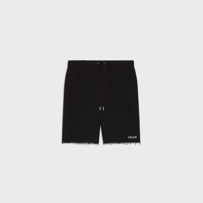 CELINE-shorts i bomullsfleece