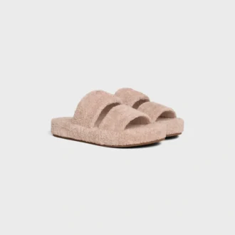 CELINE Slides Triomphe i svampväv
