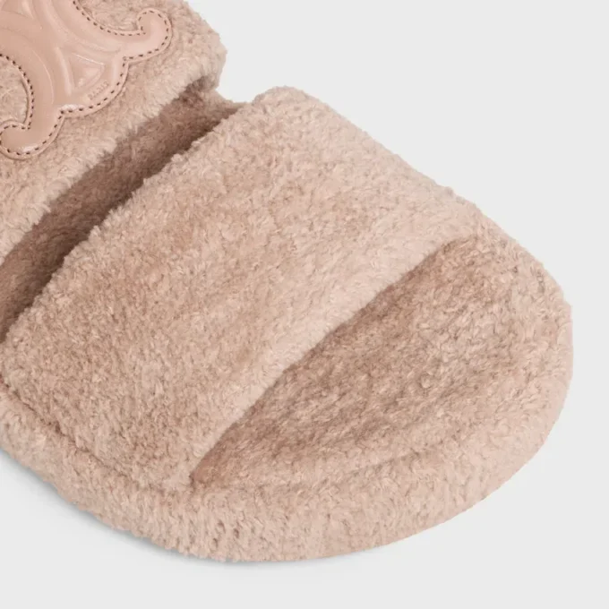 CELINE Slides Triomphe i svampväv