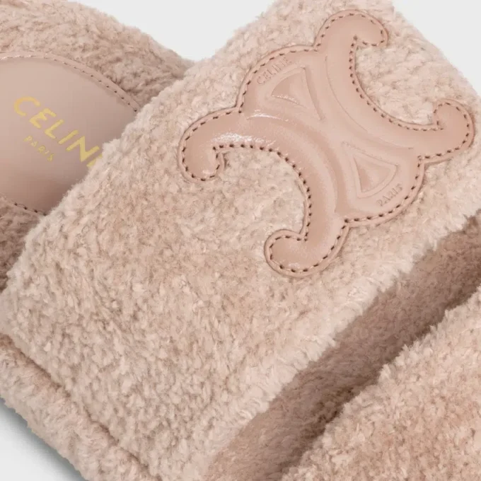CELINE Slides Triomphe i svampväv
