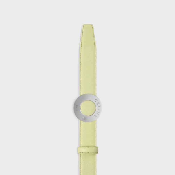 CELINE-spänne 25 mm i metall och vändbart bälte 25 mm i slätt och kornat kalvskinn
