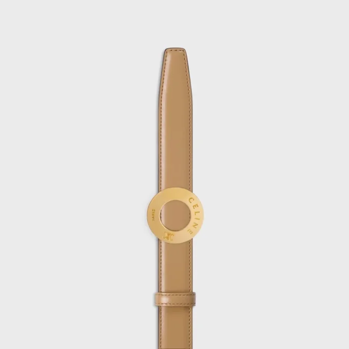 CELINE-spänne 25 mm i metall och vändbart bälte 25 mm i taurillon CELINE-spänne 25 mm i metall och vändbart bälte 25 mm i taurillon