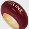 CELINE Sulky-ring i emalj och mässing med guldfinish CELINE Sulky-ring i emalj och mässing med guldfinish