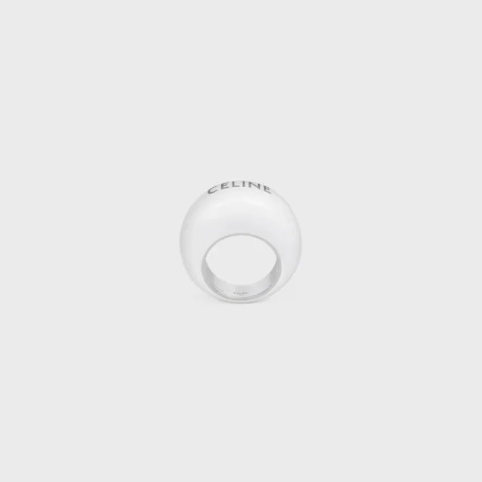 CELINE Sulky-ring i emalj och mässing med rodiumfinish CELINE Sulky-ring i emalj och mässing med rodiumfinish