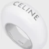 CELINE Sulky-ring i emalj och mässing med rodiumfinish CELINE Sulky-ring i emalj och mässing med rodiumfinish