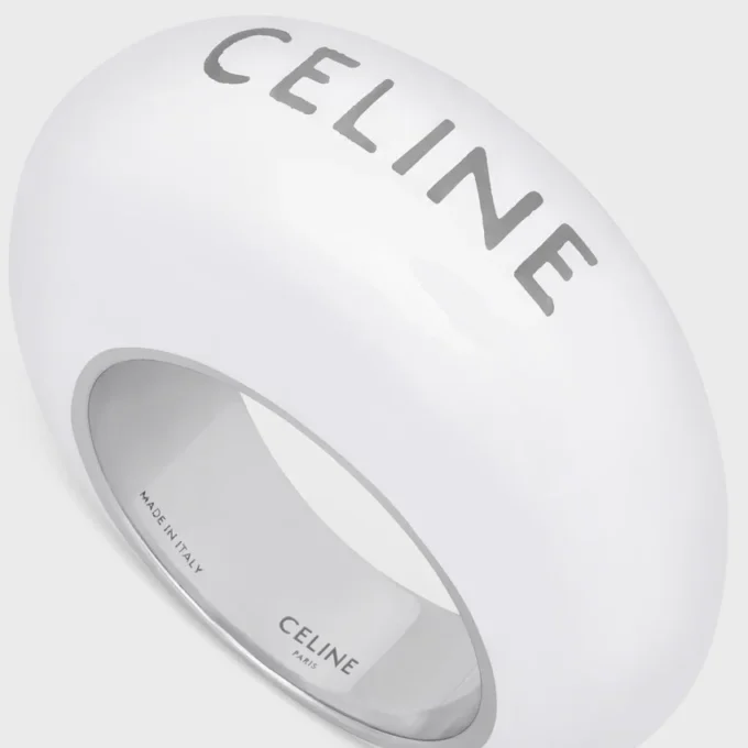 CELINE Sulky-ring i emalj och mässing med rodiumfinish CELINE Sulky-ring i emalj och mässing med rodiumfinish