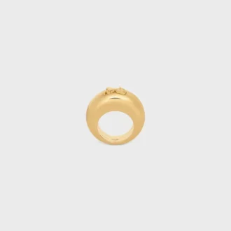 CELINE Sulky-ring i mässing med guldfinish