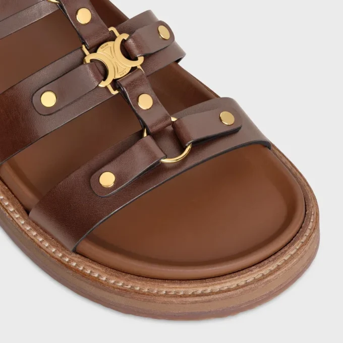 CELINE – Tippi-sandaler i kalvskinn – vegetabiliskt garvat