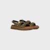 CELINE – Tippi Triomphe-sandal i mocka av kalvskinn