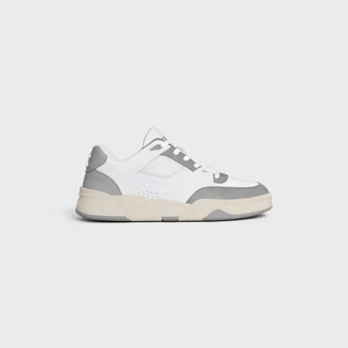 CELINE Trainer Ct-09 Låga snörskor i kalvskinn och mesh CELINE Trainer Ct-09 Låga snörskor i kalvskinn och mesh