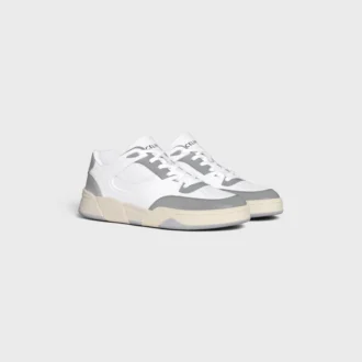 CELINE Trainer Ct-09 Låga snörskor i kalvskinn och mesh