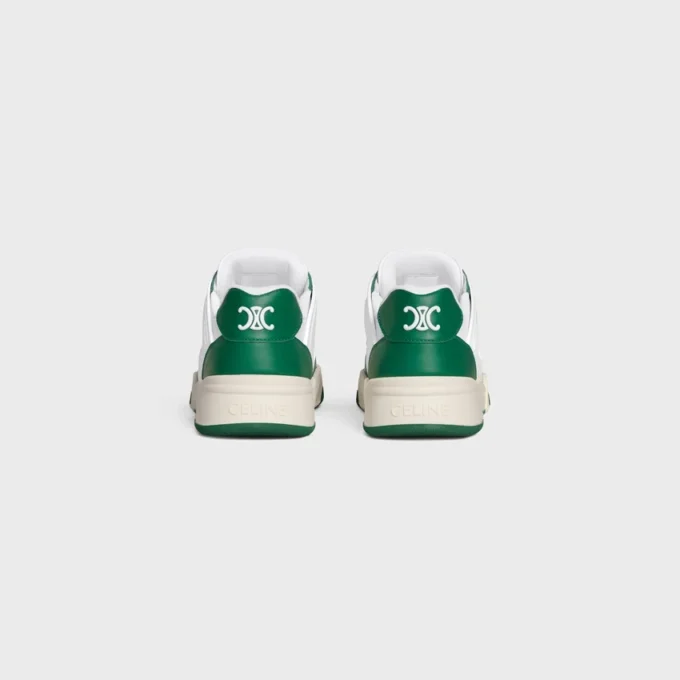 CELINE Trainer Ct-09 Låga snörskor i kalvskinn och mesh CELINE Trainer Ct-09 Låga snörskor i kalvskinn och mesh