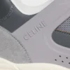 CELINE Trainer Ct-09 Låga snörskor i mocka, kalvskinn och mesh
