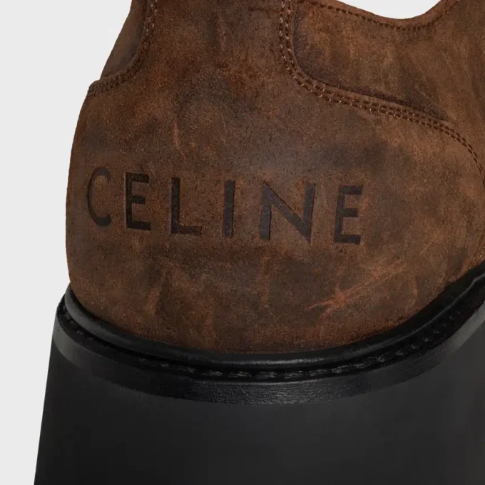 Celine Triomphe Derbies i vaxat kalvskinn Celine Triomphe Derbies i vaxat kalvskinn