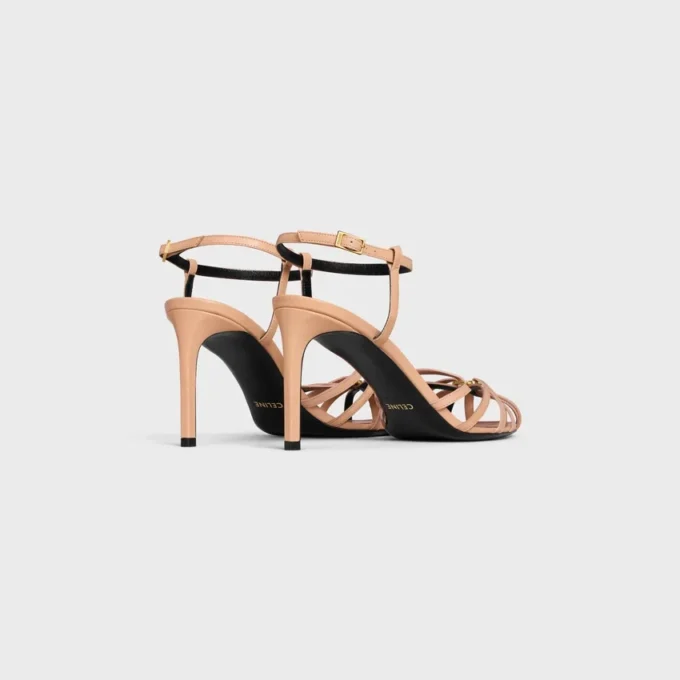 CELINE Triomphe-sandal i kidskinn