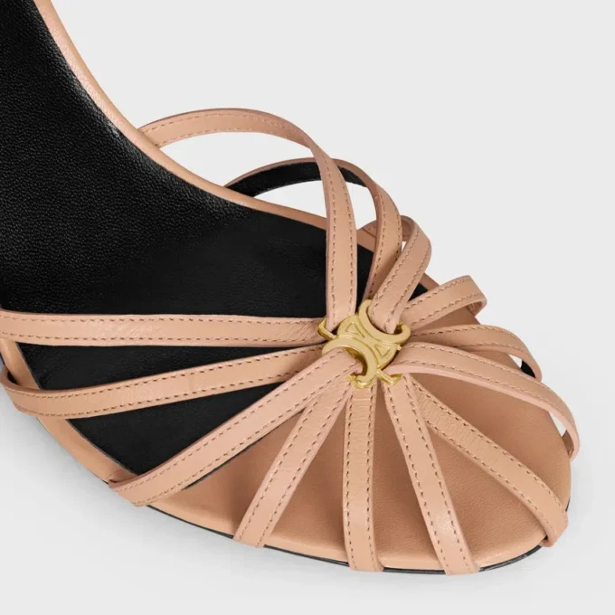 CELINE Triomphe-sandal i kidskinn