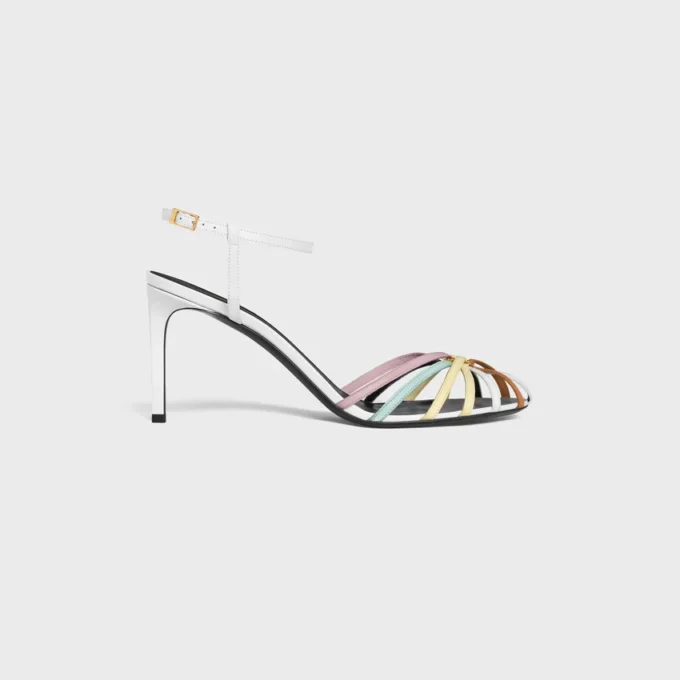 CELINE Triomphe-sandal i lammskinn