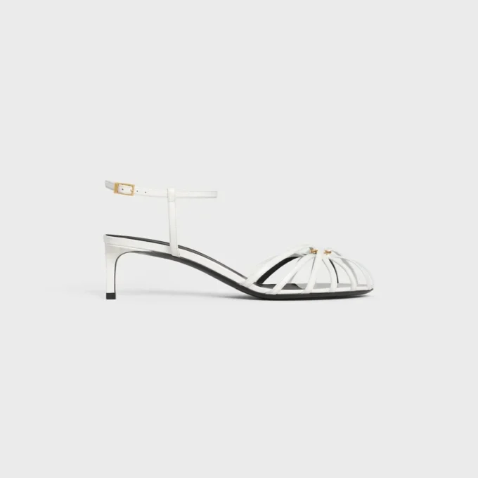 CELINE Triomphe-sandal i lammskinn
