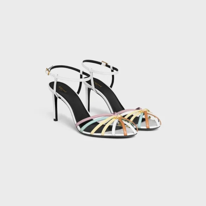 CELINE Triomphe-sandal i lammskinn