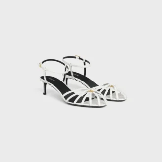 CELINE Triomphe-sandal i lammskinn