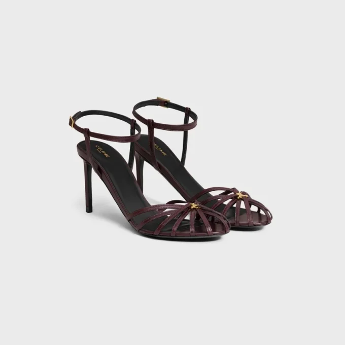 CELINE Triomphe-sandal i lammskinn CELINE Triomphe-sandal i lammskinn