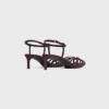 CELINE Triomphe-sandal i lammskinn