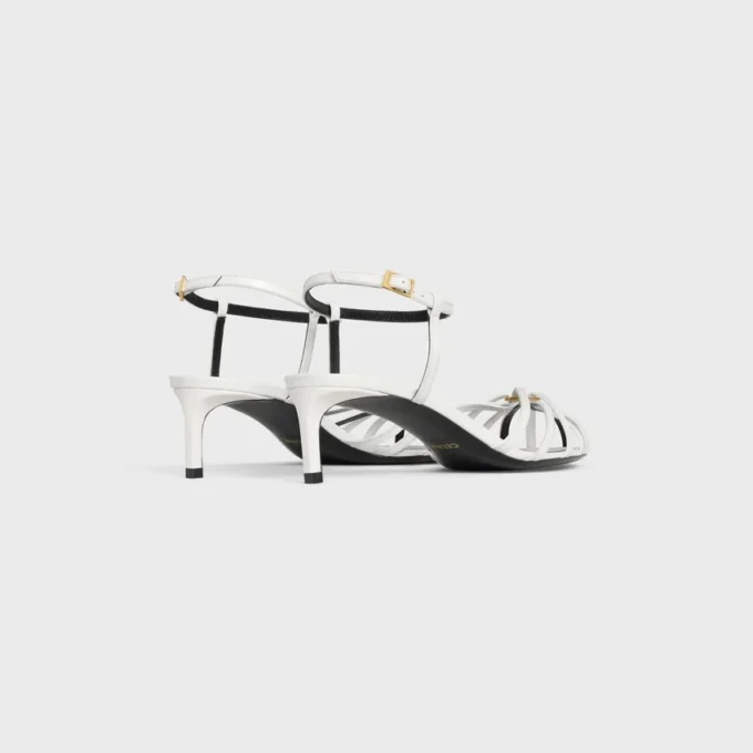 CELINE Triomphe-sandal i lammskinn
