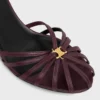 CELINE Triomphe-sandal i lammskinn