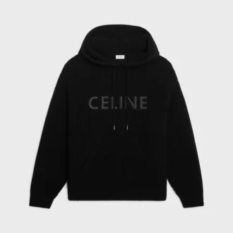 CELINE-tröja med huva i Monochroms ull
