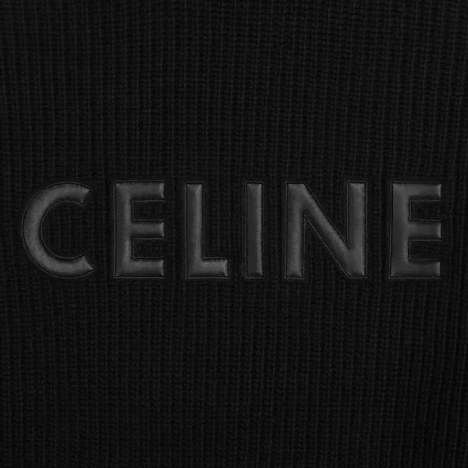 CELINE-tröja med huva i Monochroms ull