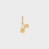 Charms Bike i mässing med guldfinish