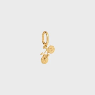 Charms Bike i mässing med guldfinish