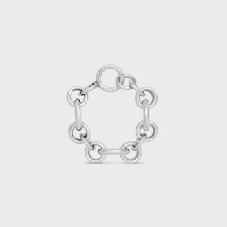 Charms Heritage Chunky-armband i mässing med rodiumfinish