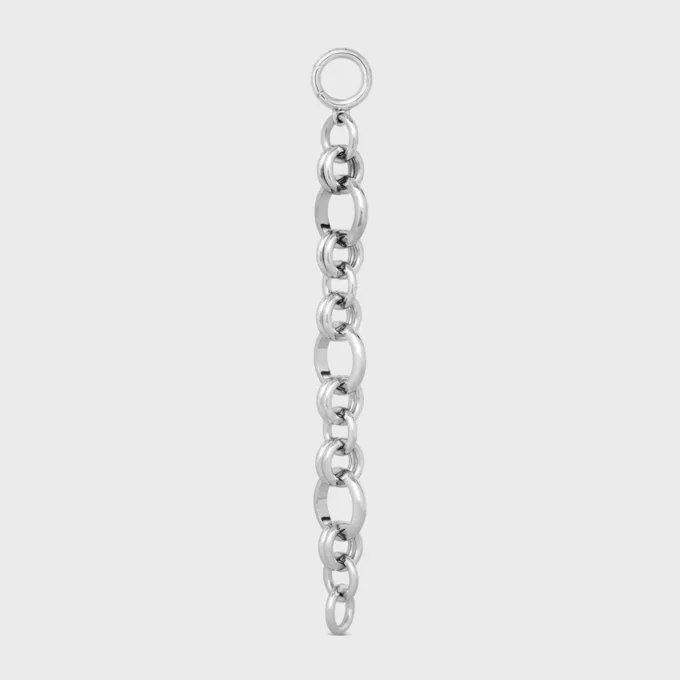Charms Heritage Chunky-armband i mässing med rodiumfinish