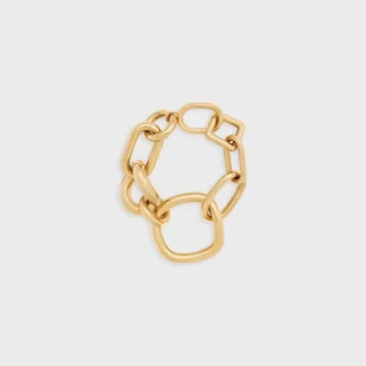 Charms Modern Chunky Gourmette i mässing med guldfinish