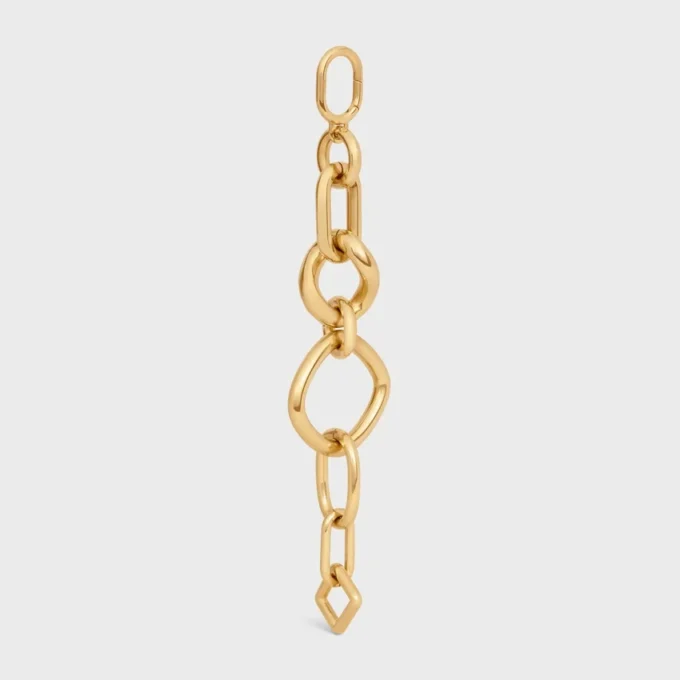 Charms Modern Chunky Gourmette i mässing med guldfinish