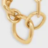 Charms Modern Chunky Gourmette i mässing med guldfinish