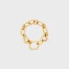 Charms Modern Thin Gourmette i mässing med guldfinish