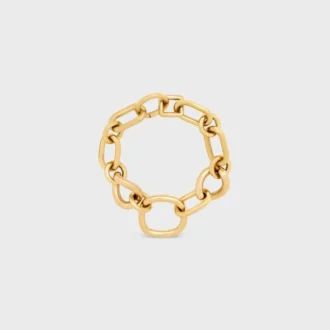 Charms Modern Thin Gourmette i mässing med guldfinish
