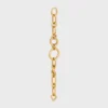 Charms Modern Thin Gourmette i mässing med guldfinish