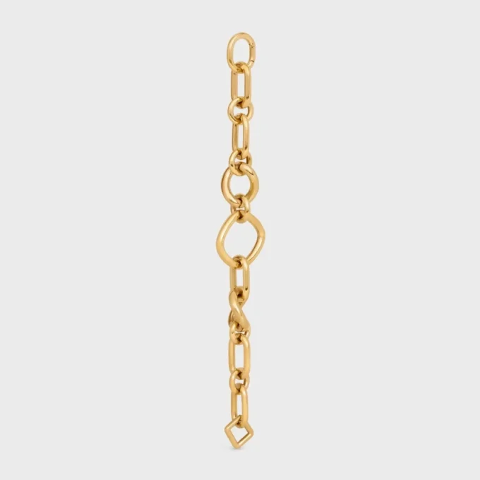 Charms Modern Thin Gourmette i mässing med guldfinish
