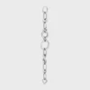 Charms Modern Thin Gourmette i mässing med rodiumfinish