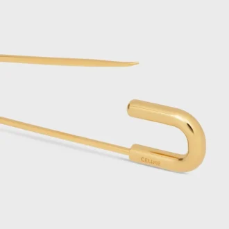 Charms säkerhetsnålbrosch i mässing med guldfinish